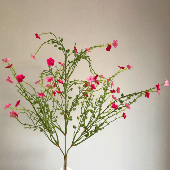 Artificial Wild Flowers Spray Pink 76cm Artificial Flowers